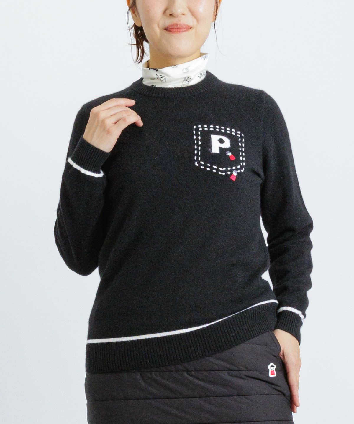 カシミヤ100％ラインニット|ピッコーネクラブ - ゴルフウェアや婦人服通販