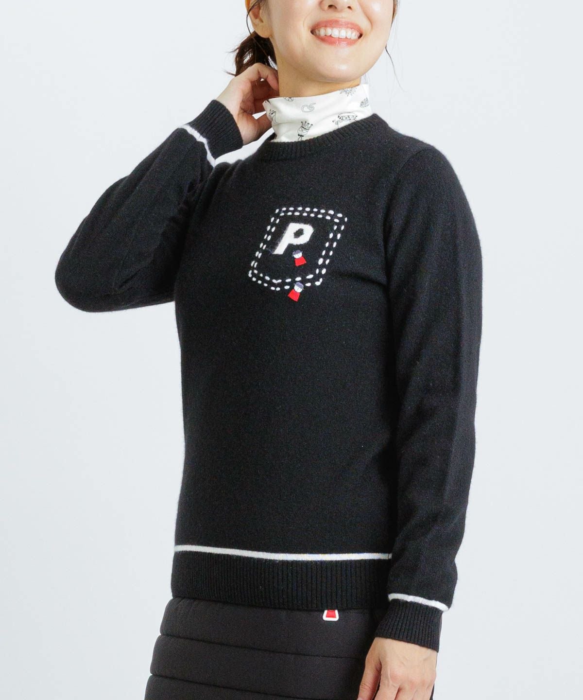 カシミヤ100％ラインニット|ピッコーネクラブ - ゴルフウェアや婦人服通販