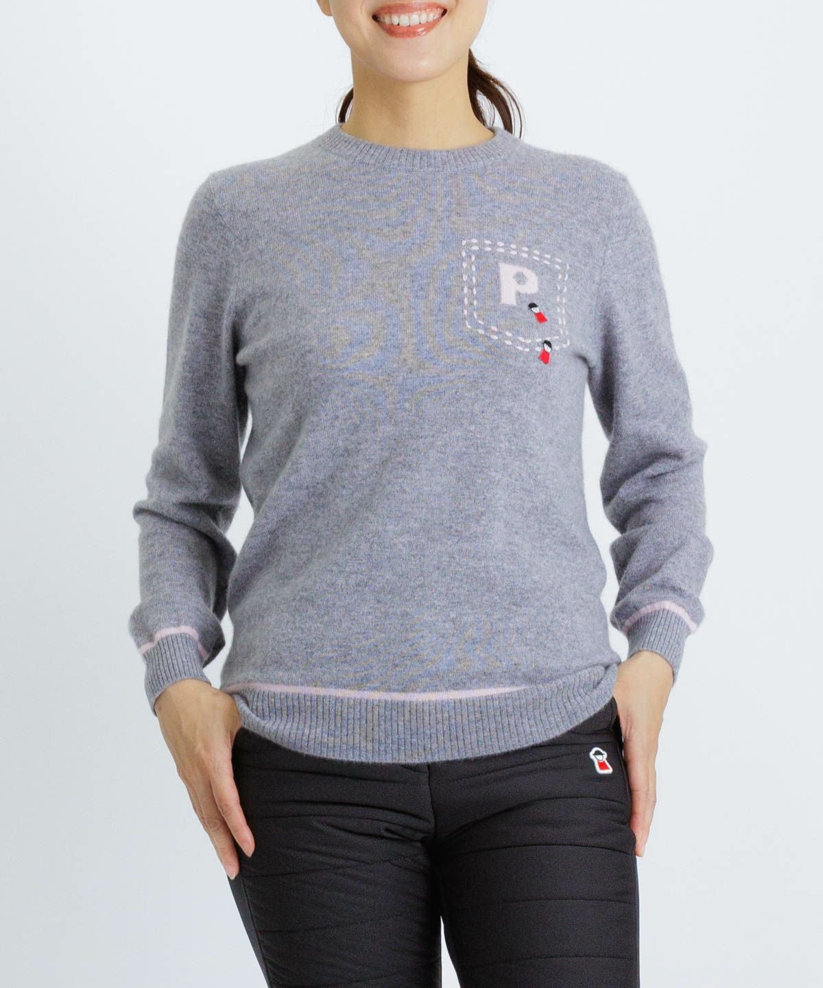 モデル着用画像（グレー）