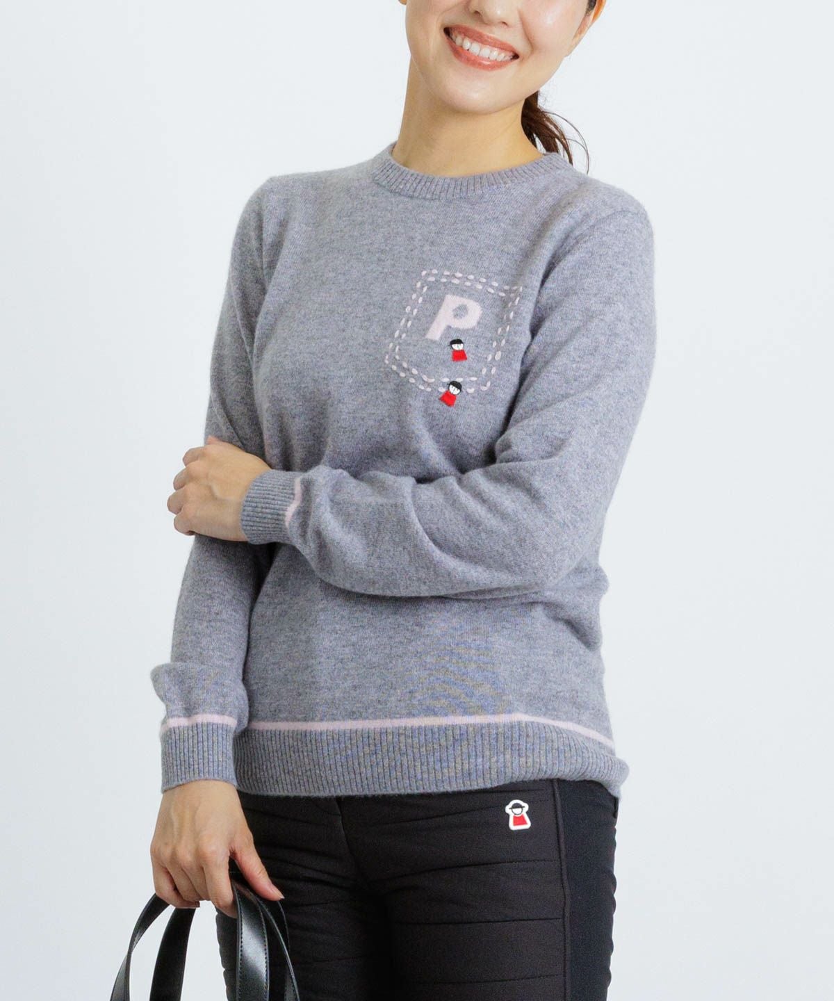 モデル着用画像（グレー）