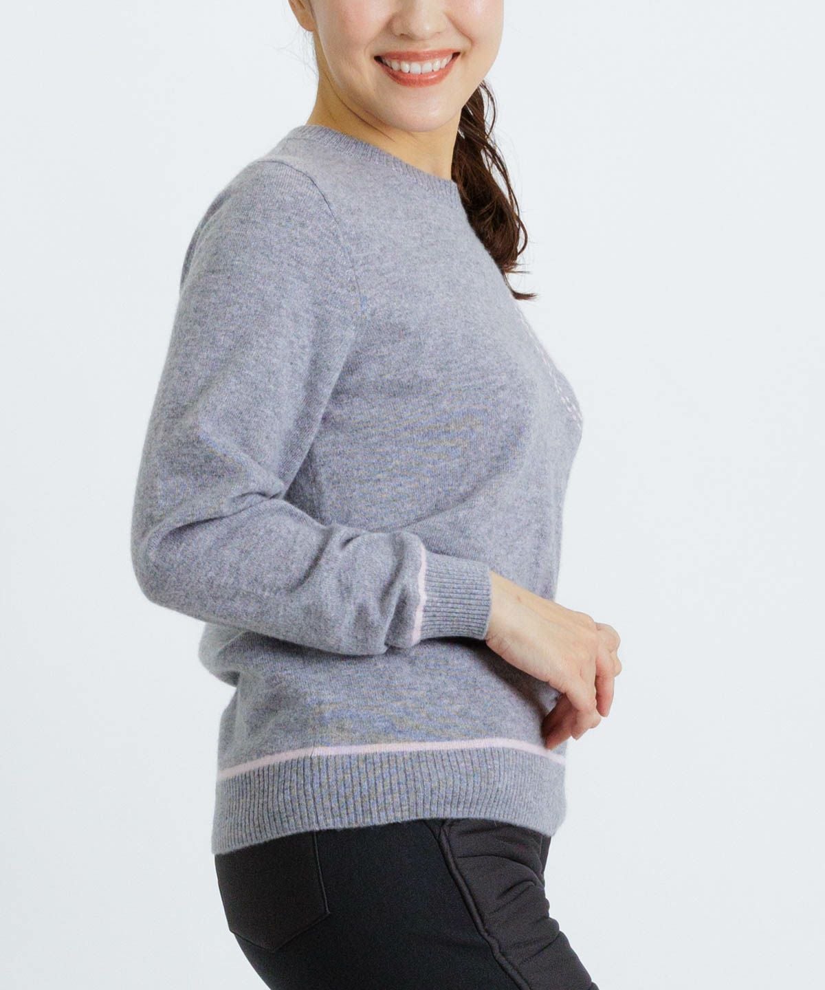 カシミヤ100％ラインニット|ピッコーネクラブ - ゴルフウェアや婦人服通販