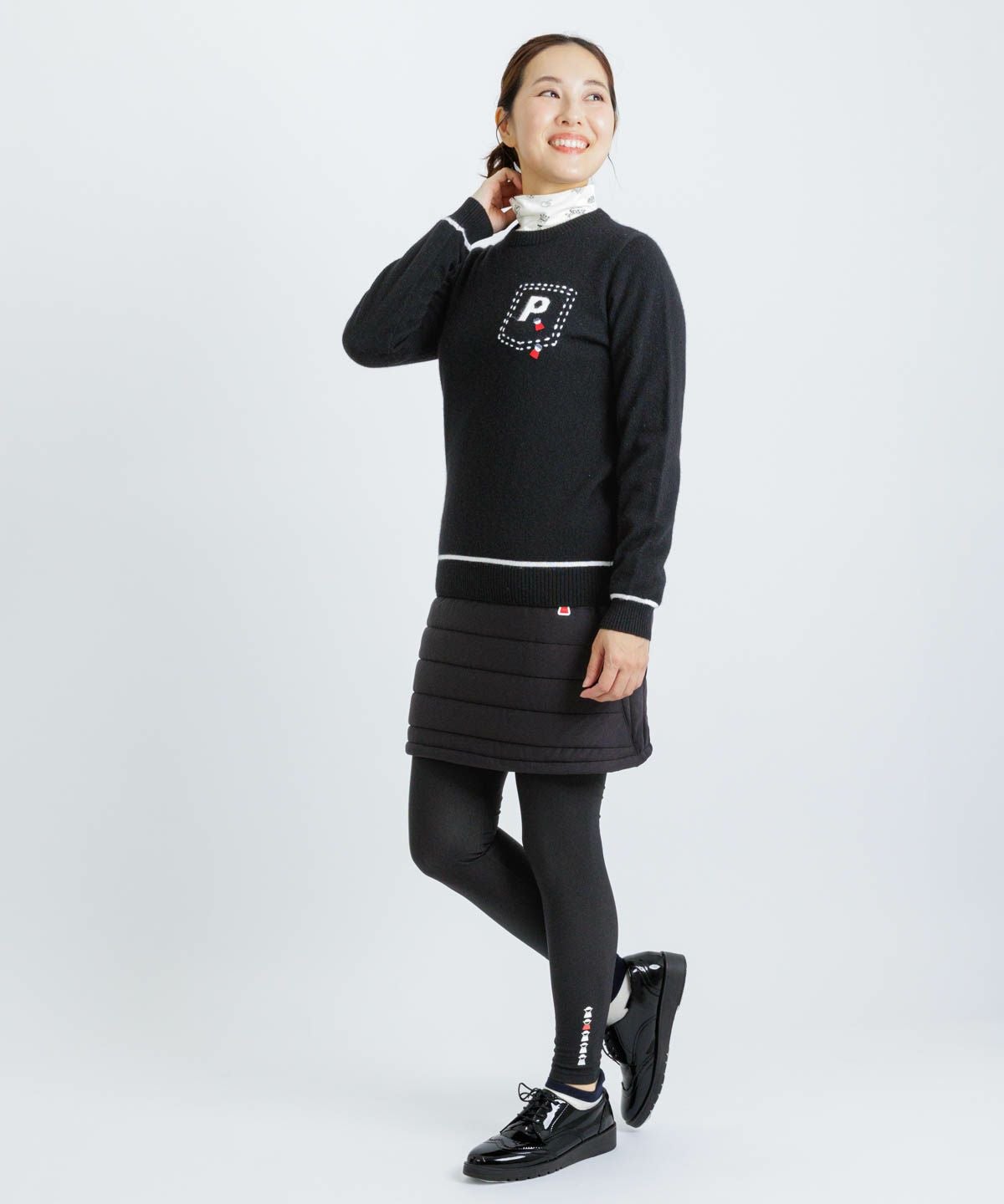 ピッコーネ　カシミヤ100チュニック カシミヤ100％ラインニット|ピッコーネクラブ-アウトレット- - ゴルフ