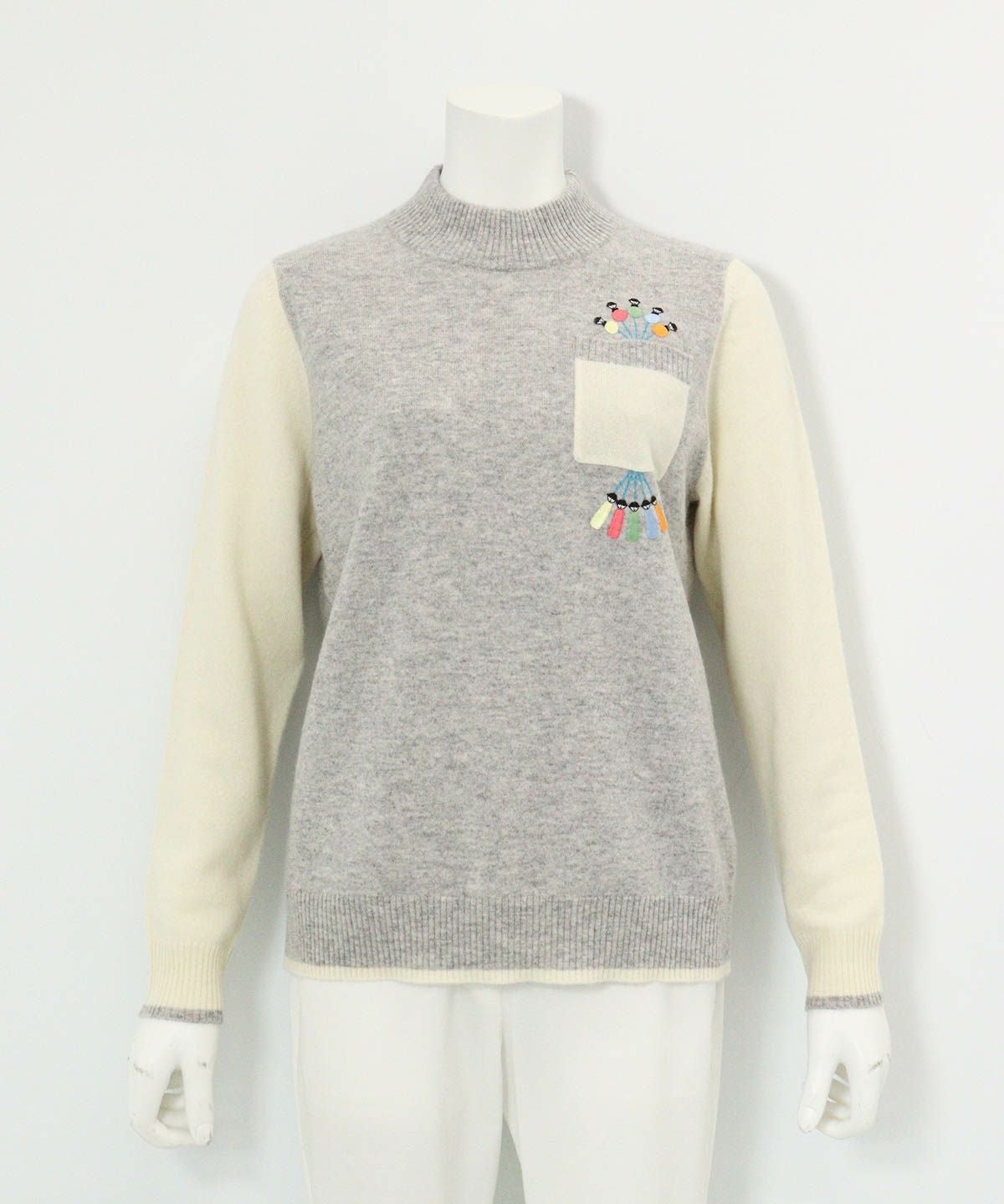 カシミヤ100％配色ニット|ピッコーネクラブ - ゴルフウェアや婦人服通販