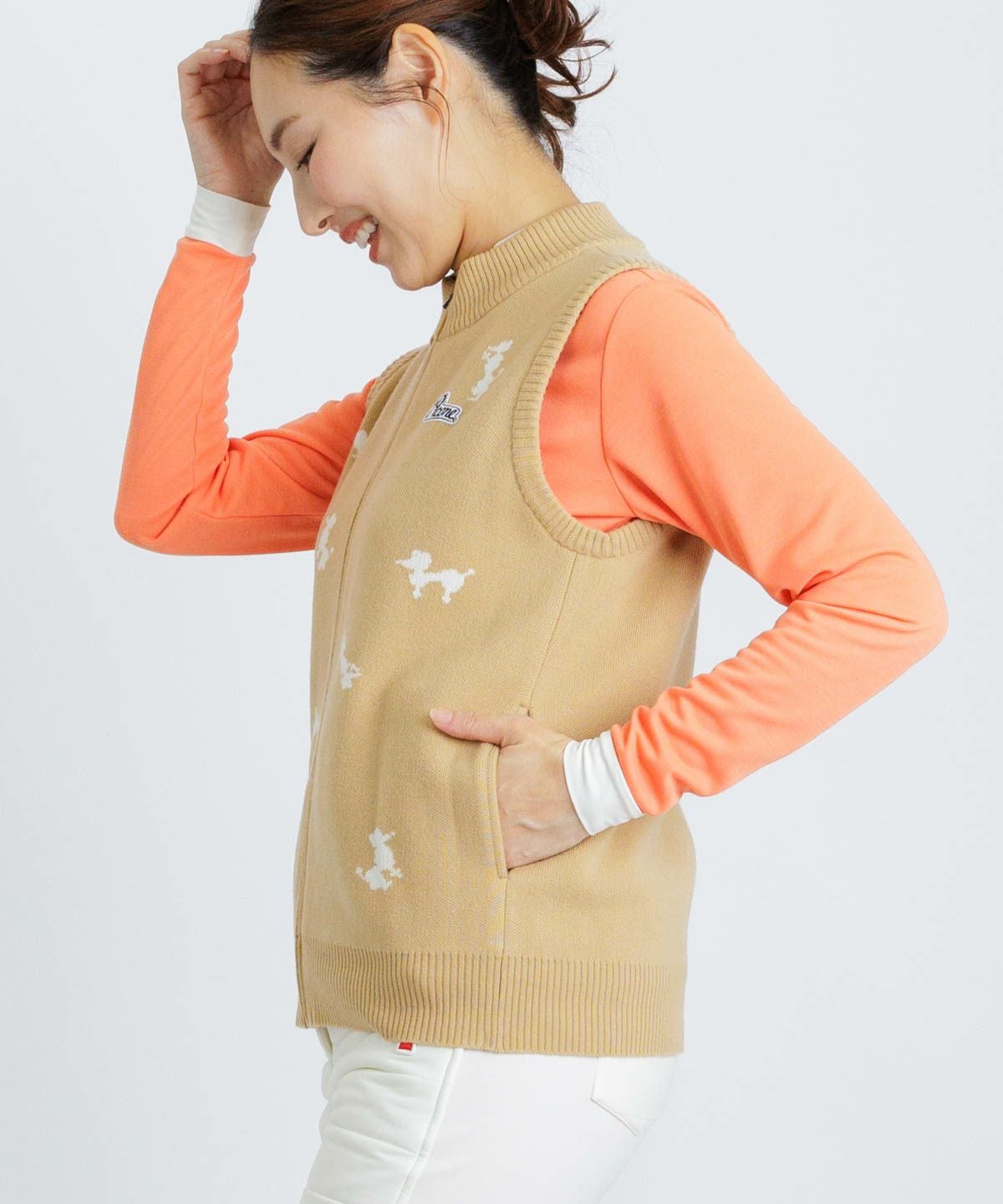 モデル着用画像(ベージュ)