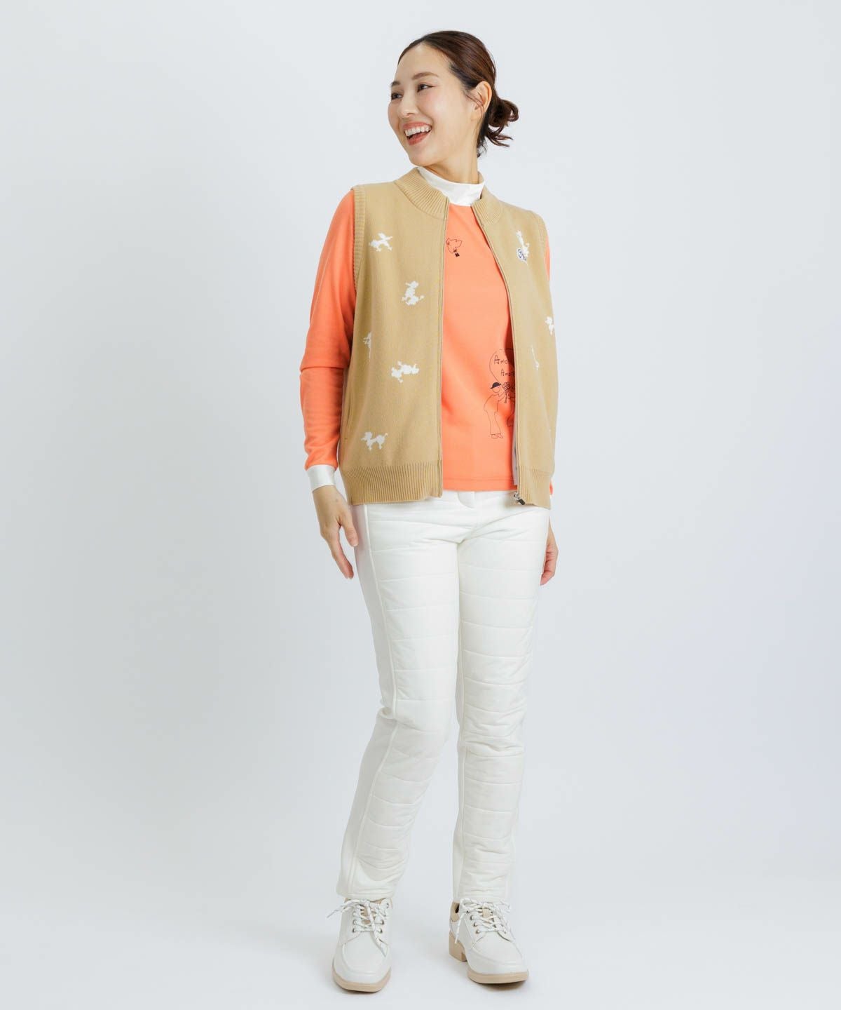 モデル着用画像(ベージュ)