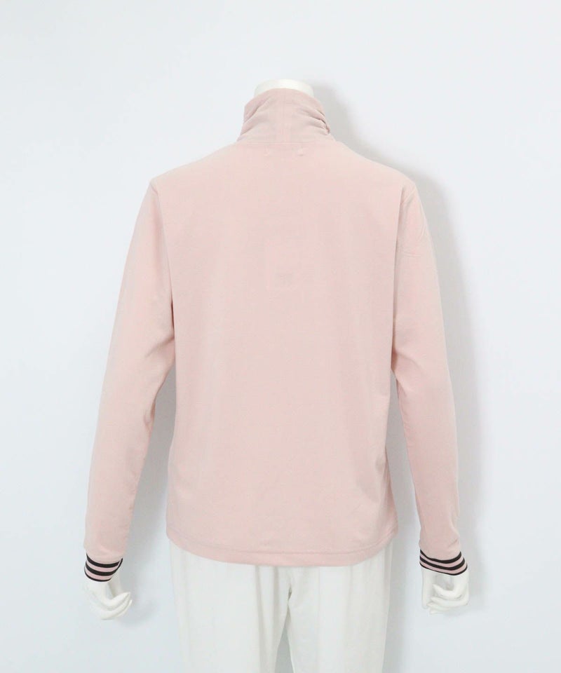 手描き風イラスト発熱素材プルオーバー(ピンク)後ろ