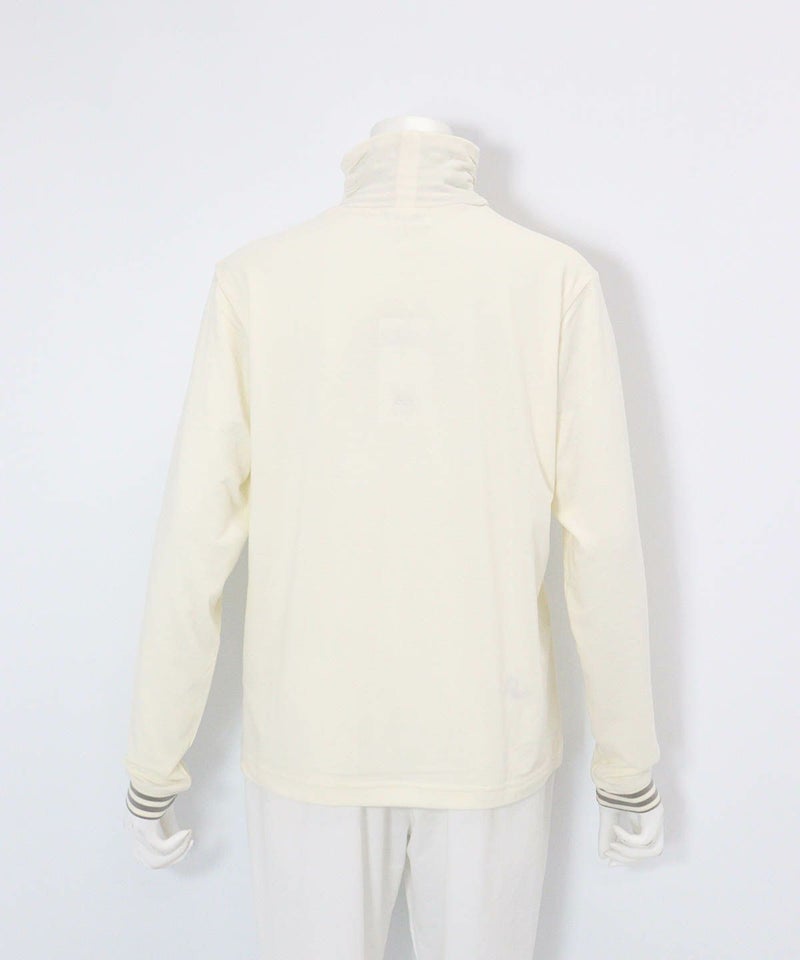 手描き風イラスト発熱素材プルオーバー(ホワイト)後ろ