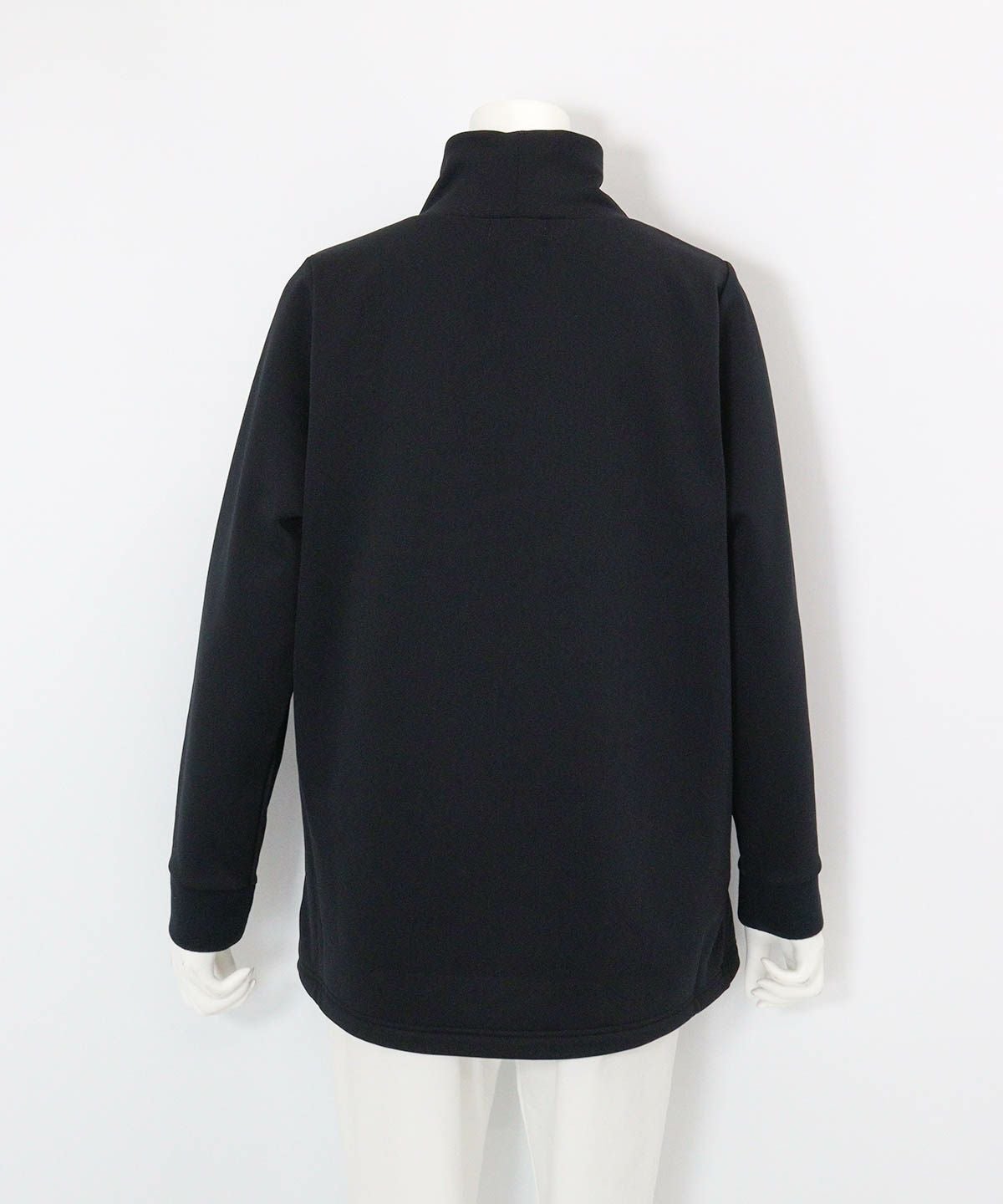 裏フリースジャージープルオーバー(ブラック)後ろ