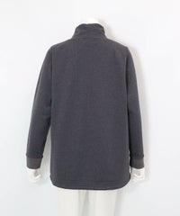 裏フリースジャージープルオーバー(グレー)後ろ