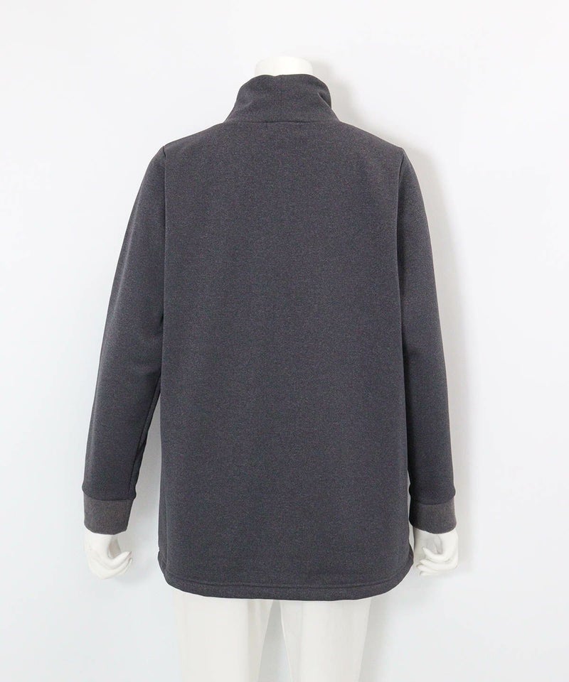 裏フリースジャージープルオーバー(グレー)後ろ