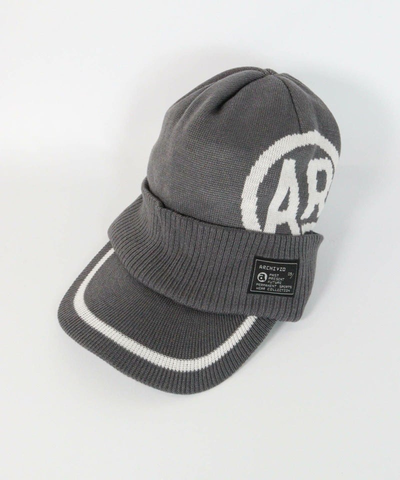 【メンズ】ARロゴニットキャップ(グレー)