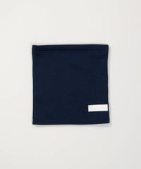 【メンズ】裏起毛ネックウォーマー(ネイビー)前