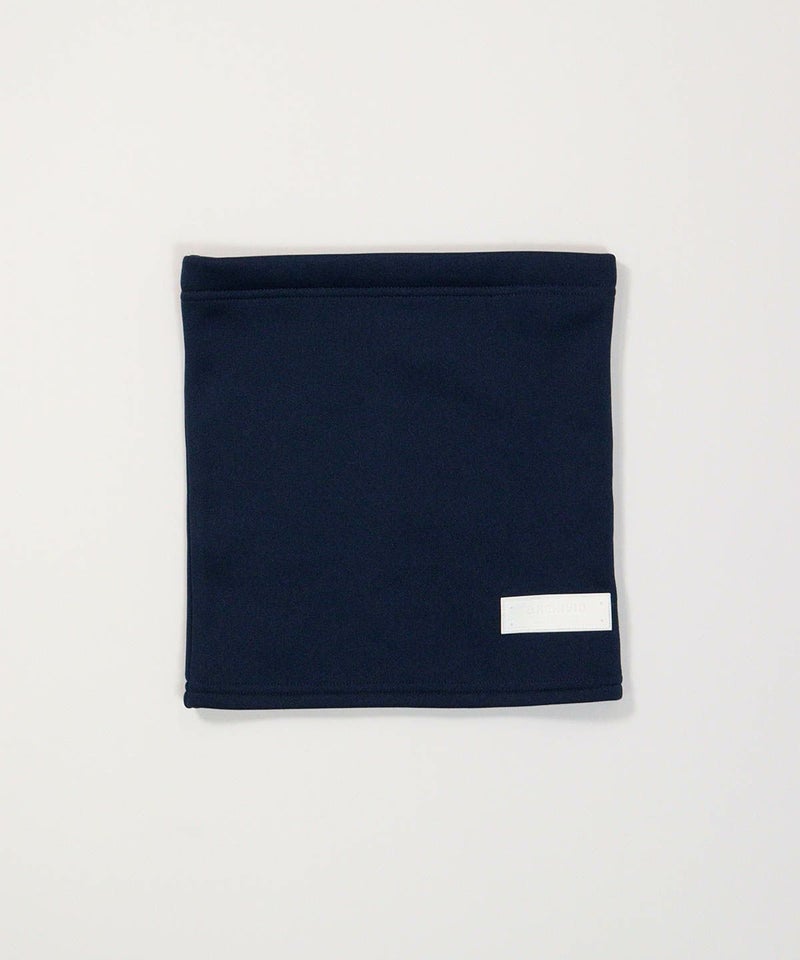 【メンズ】裏起毛ネックウォーマー(ネイビー)前