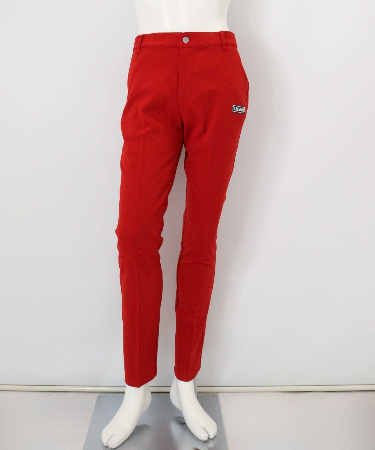 【メンズ】発熱保温裏起毛パンツ(レッド)