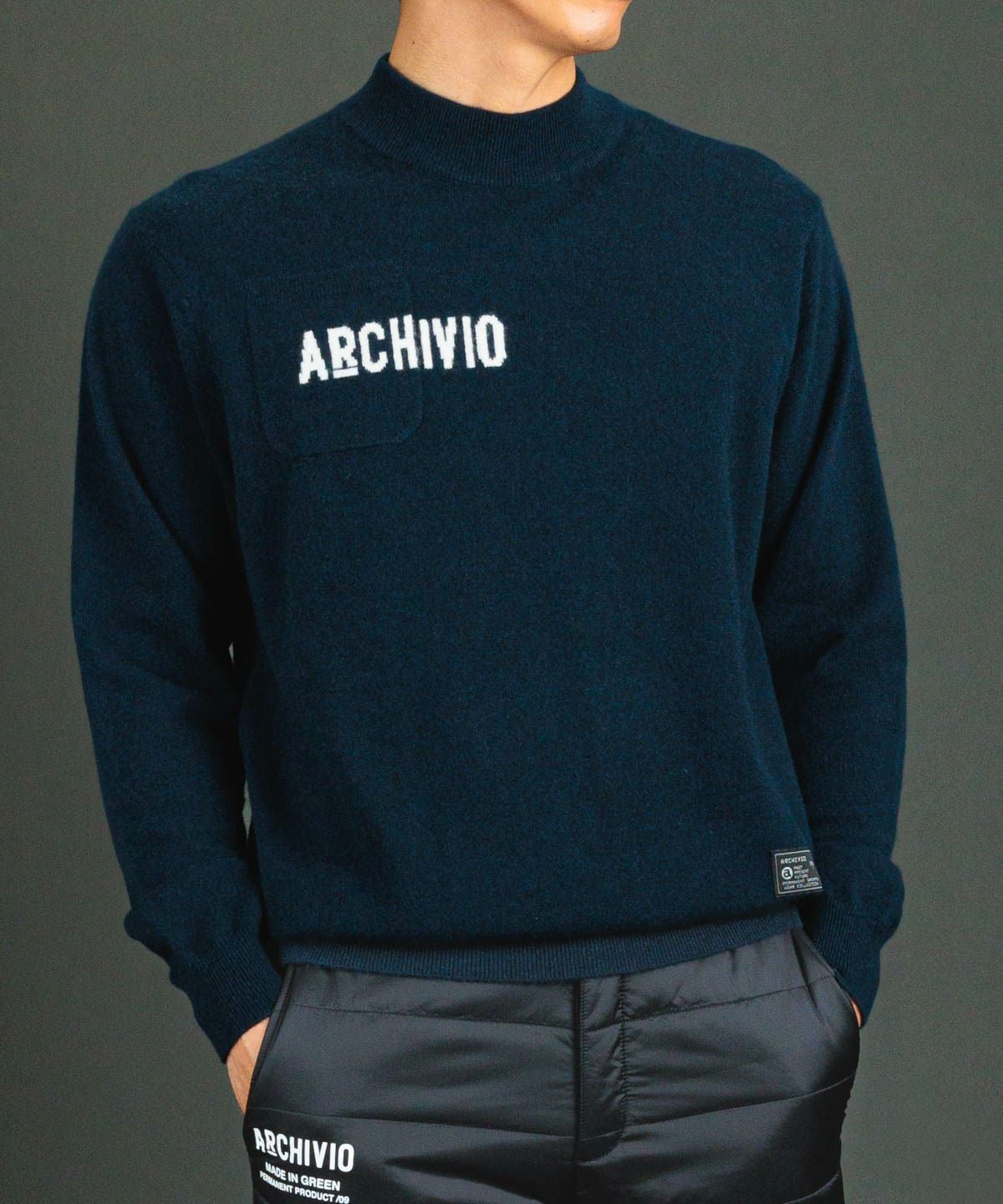 モデル着用画像(ネイビー)