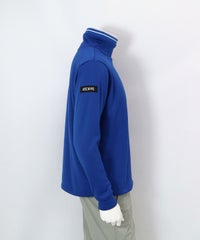 裏起毛ボトルネックプルオーバー横（ブルー）