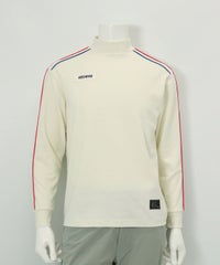 【メンズ】パイピングライン起毛プルオーバー(ホワイト)