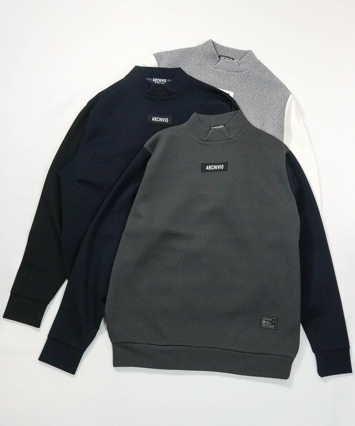 メンズ】ニット切替プルオーバー|アルチビオ - ゴルフウェアや婦人服通販