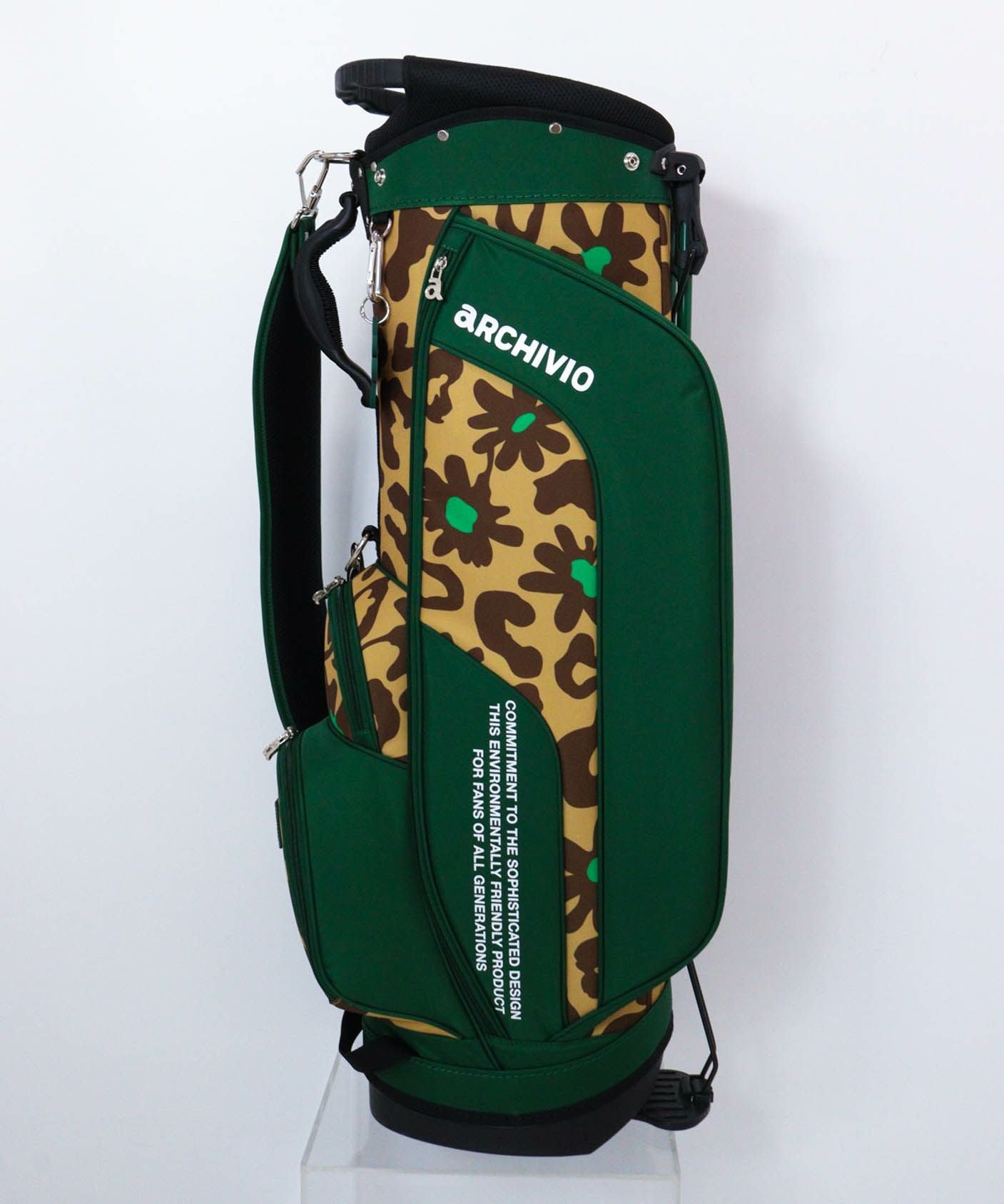 スタンド式ヒョウ柄キャディバッグ|アルチビオ - ゴルフウェアや婦人服通販