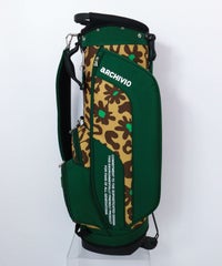 スタンド式ヒョウ柄キャディバッグ(ベージュ)