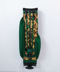 スタンド式ヒョウ柄キャディバッグ(ベージュ)