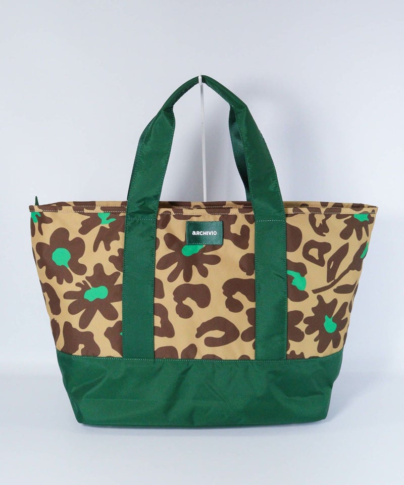 ヒョウ柄ボストンバッグ(ベージュ)後ろ