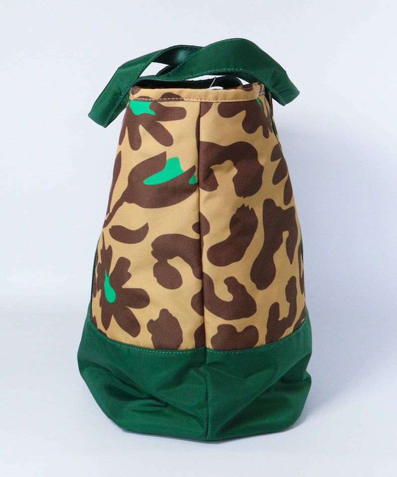 ヒョウ柄ボストンバッグ(ベージュ)横