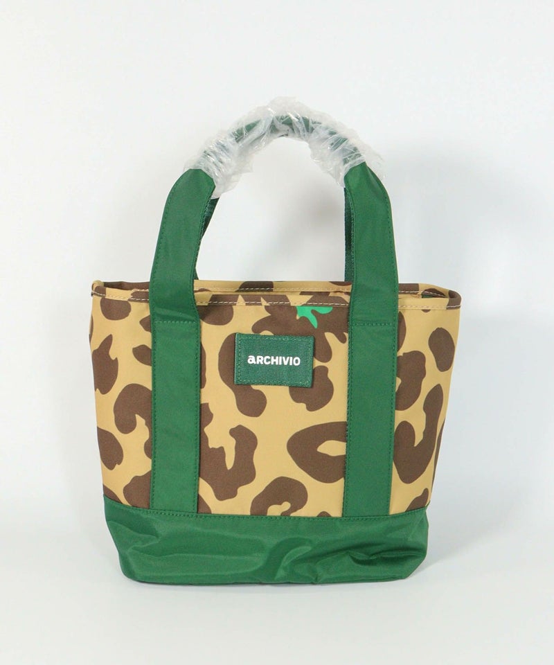 ヒョウ柄カートバッグ(ベージュ)後ろ