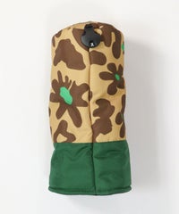 ヒョウ柄ヘッドカバー（ＦＷ）(ベージュ)後ろ