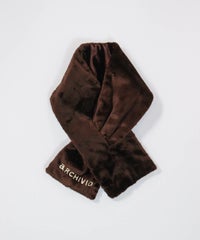 エコファーネックウォーマー（ブラウン）