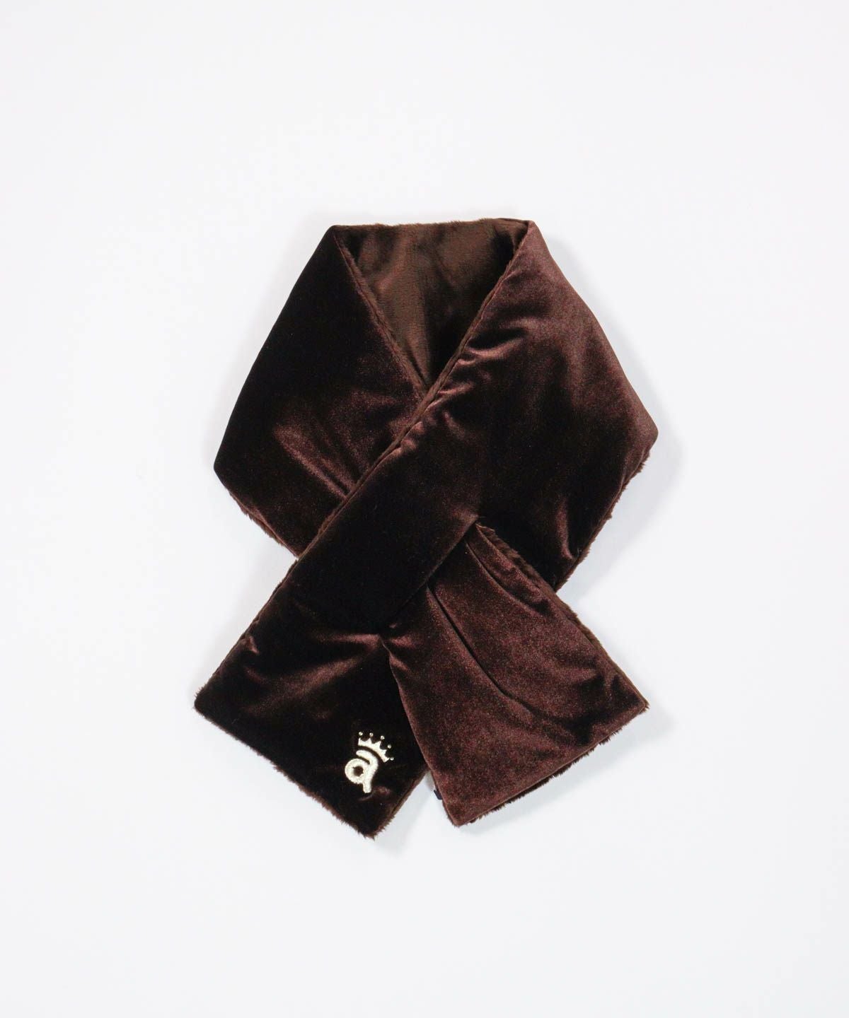 エコファーネックウォーマー（ブラウン）