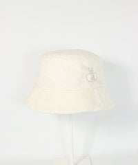 ポイント刺繍ファーハット(ホワイト)