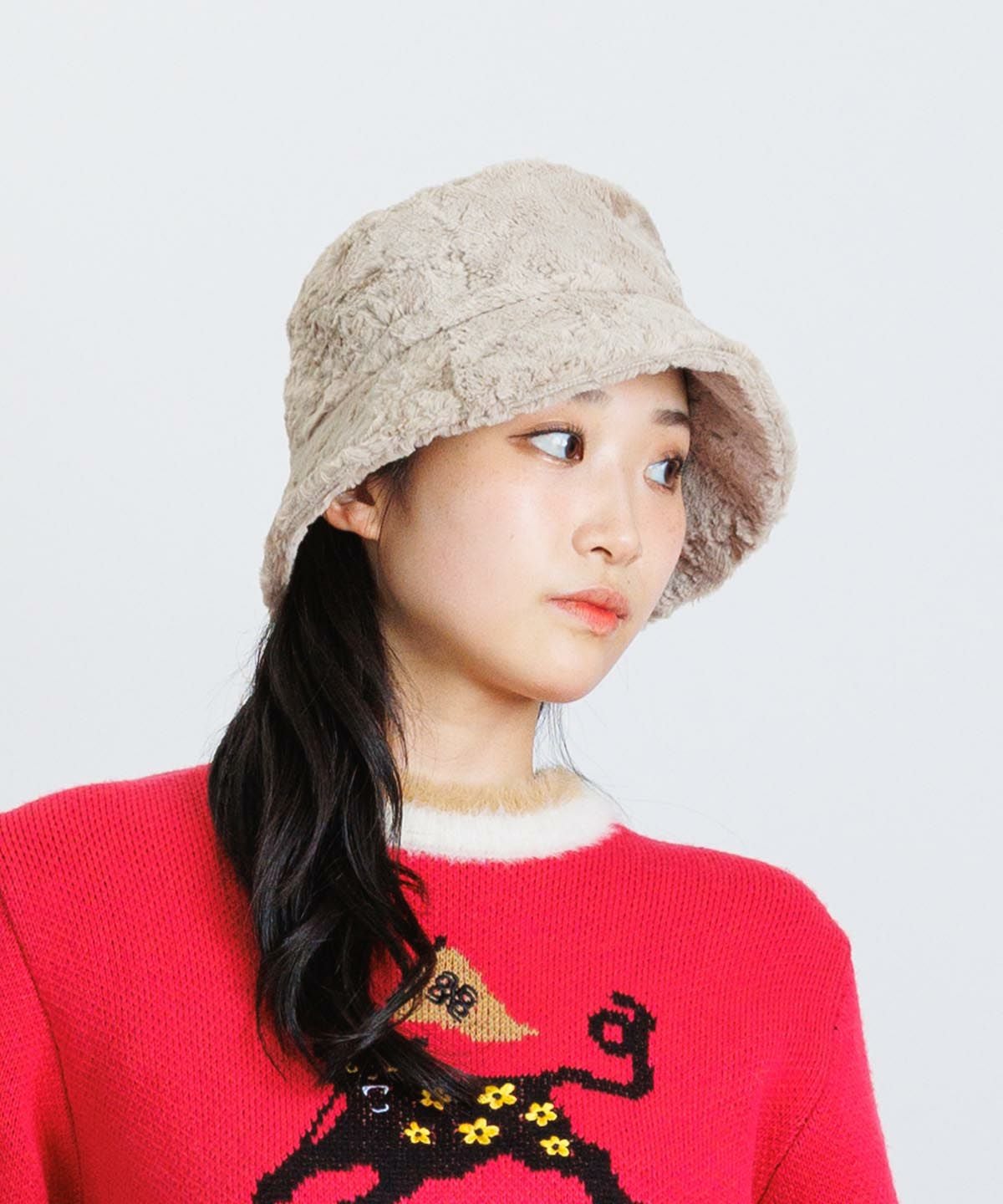 モデル着用画像(ベージュ)