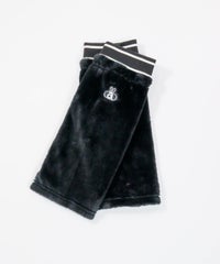 ファー素材レッグウォーマー（ブラック）