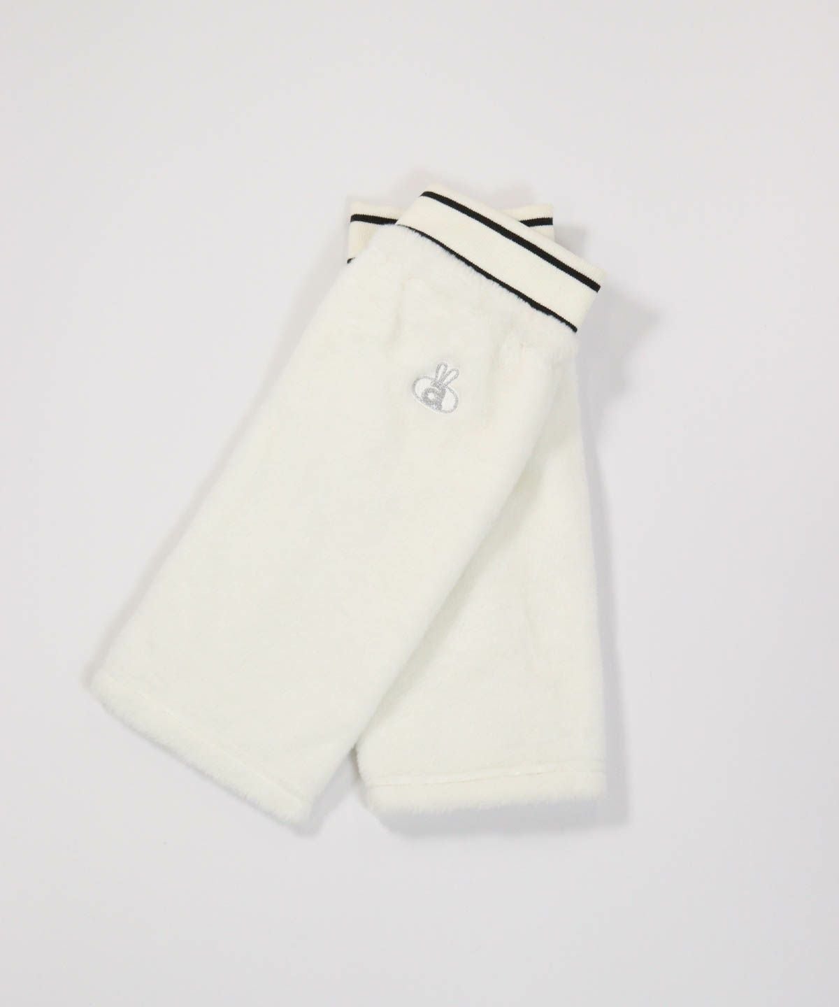 ファー素材レッグウォーマー（ホワイト）