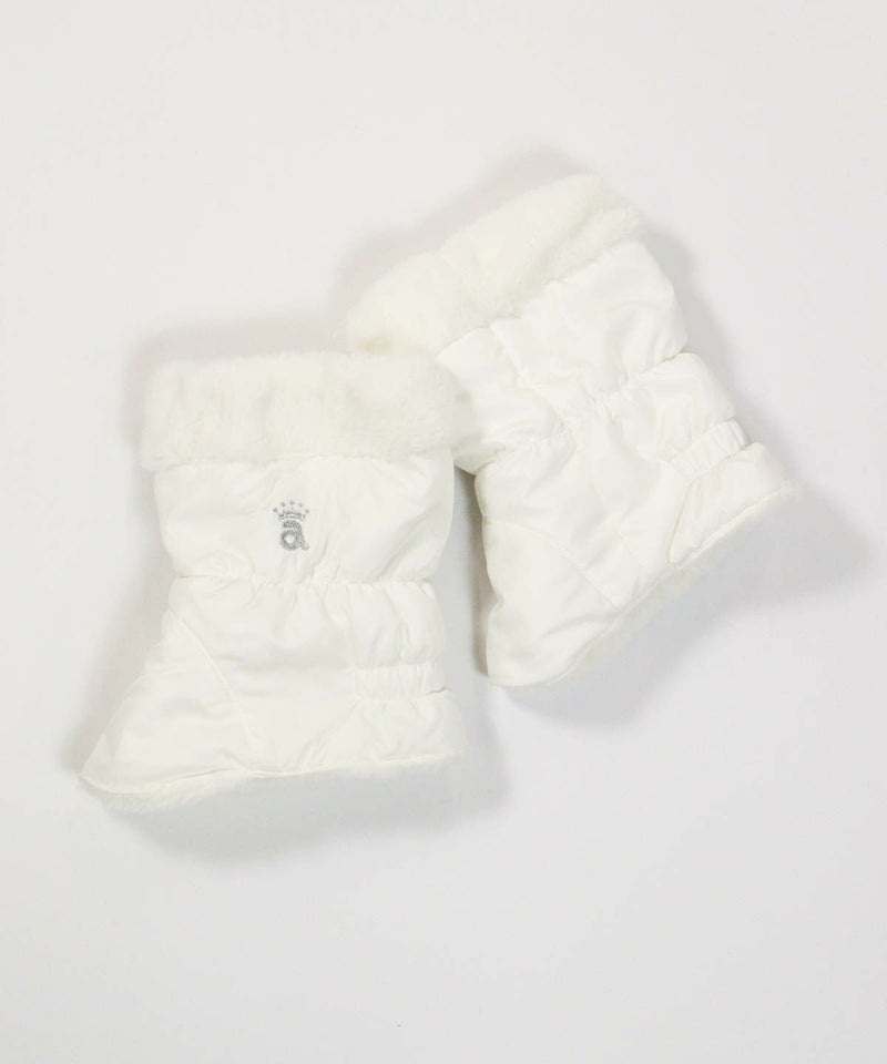 リバーシブルショートレッグウォーマー（ホワイト）