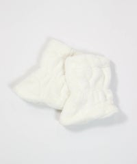 リバーシブルショートレッグウォーマー裏（ホワイト）