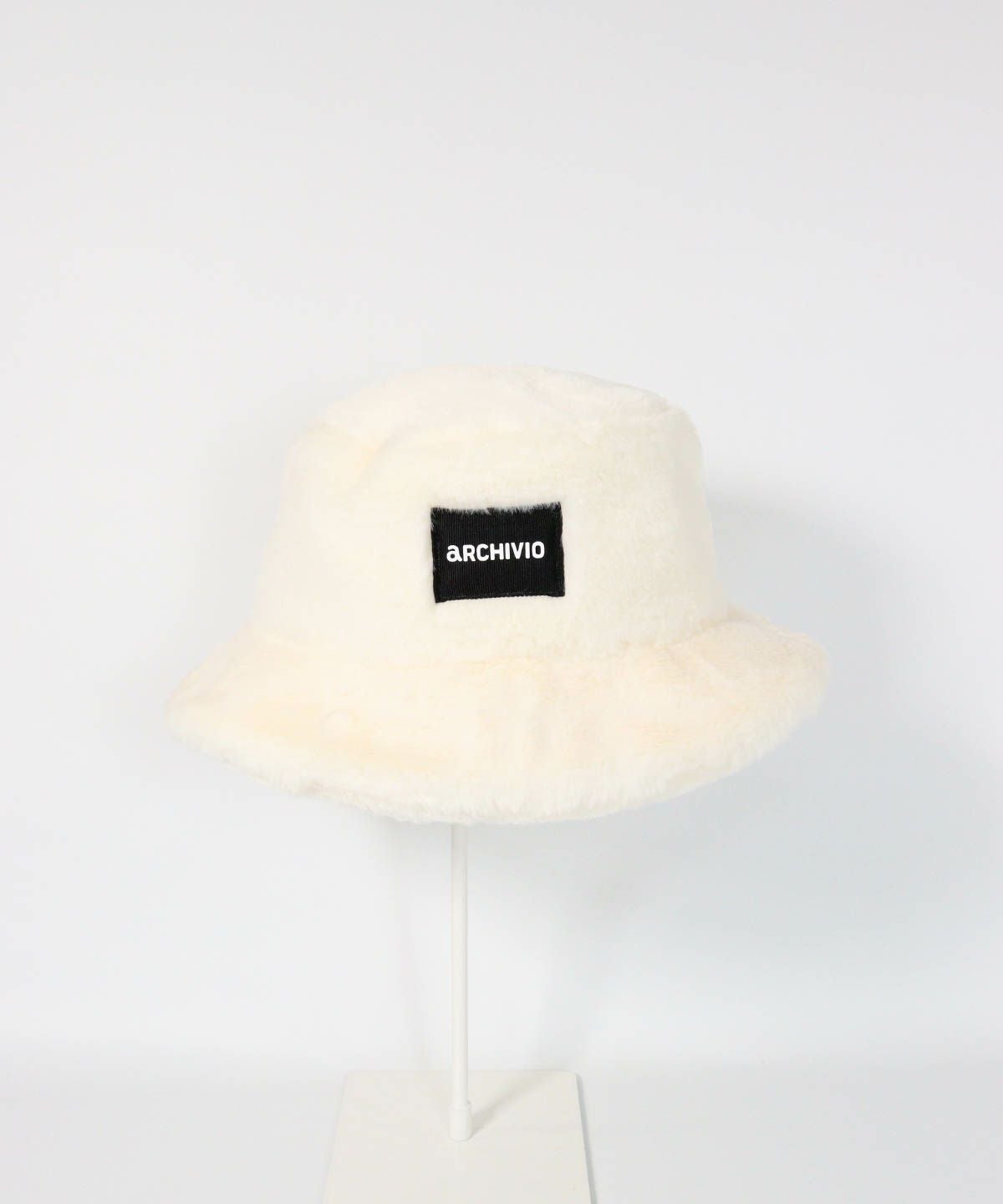 ワッペン付きファーハット