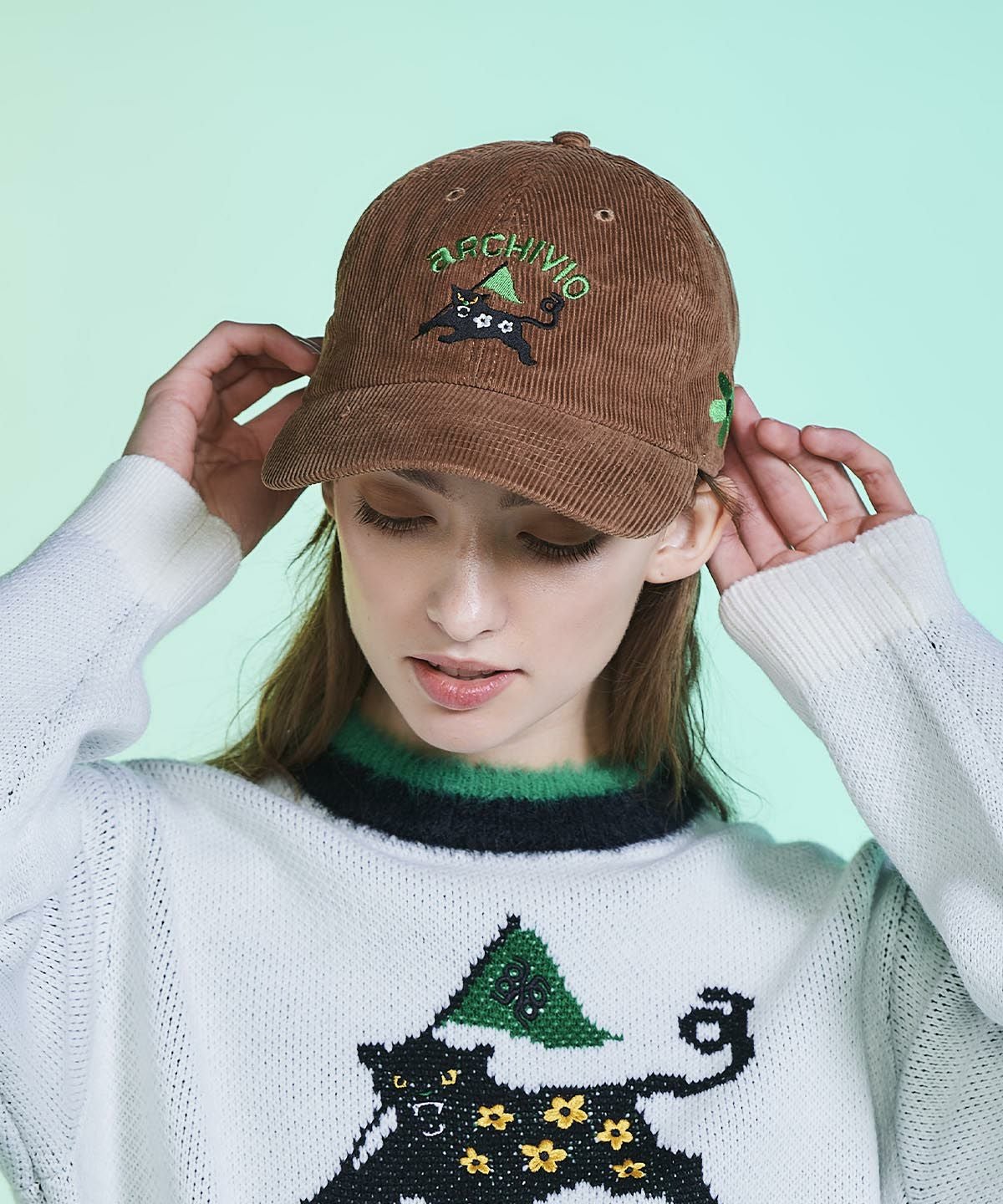 モデル着用画像（ブラウン）