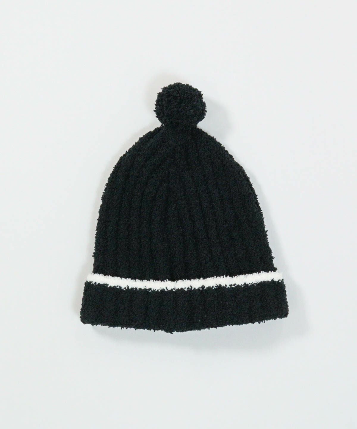 モールニット帽(ブラック)後ろ