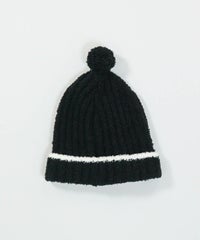 モールニット帽(ブラック)後ろ