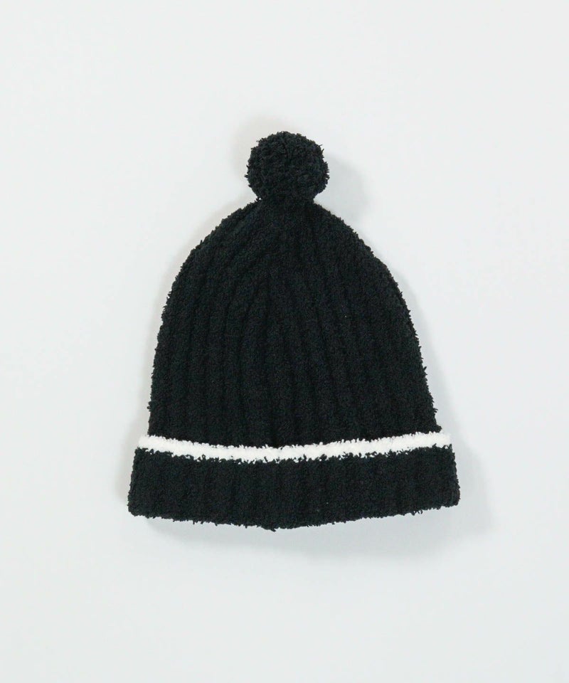 モールニット帽(ブラック)後ろ