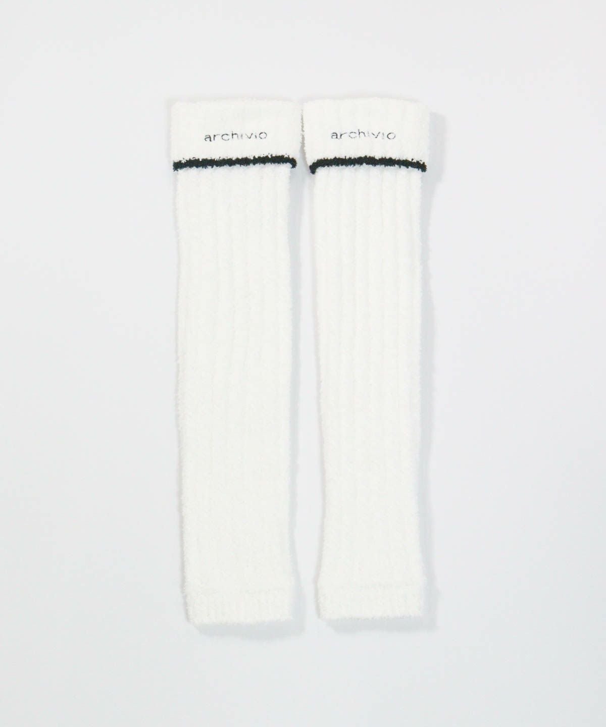 モールニットレッグウォーマー(ホワイト)