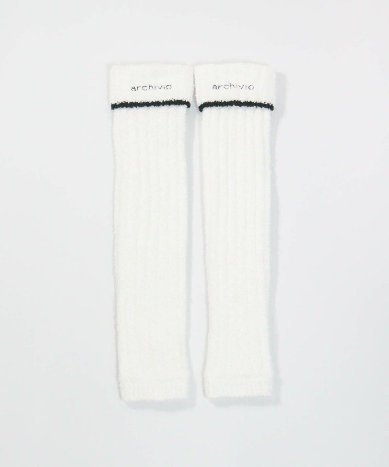 モールニットレッグウォーマー(ホワイト)