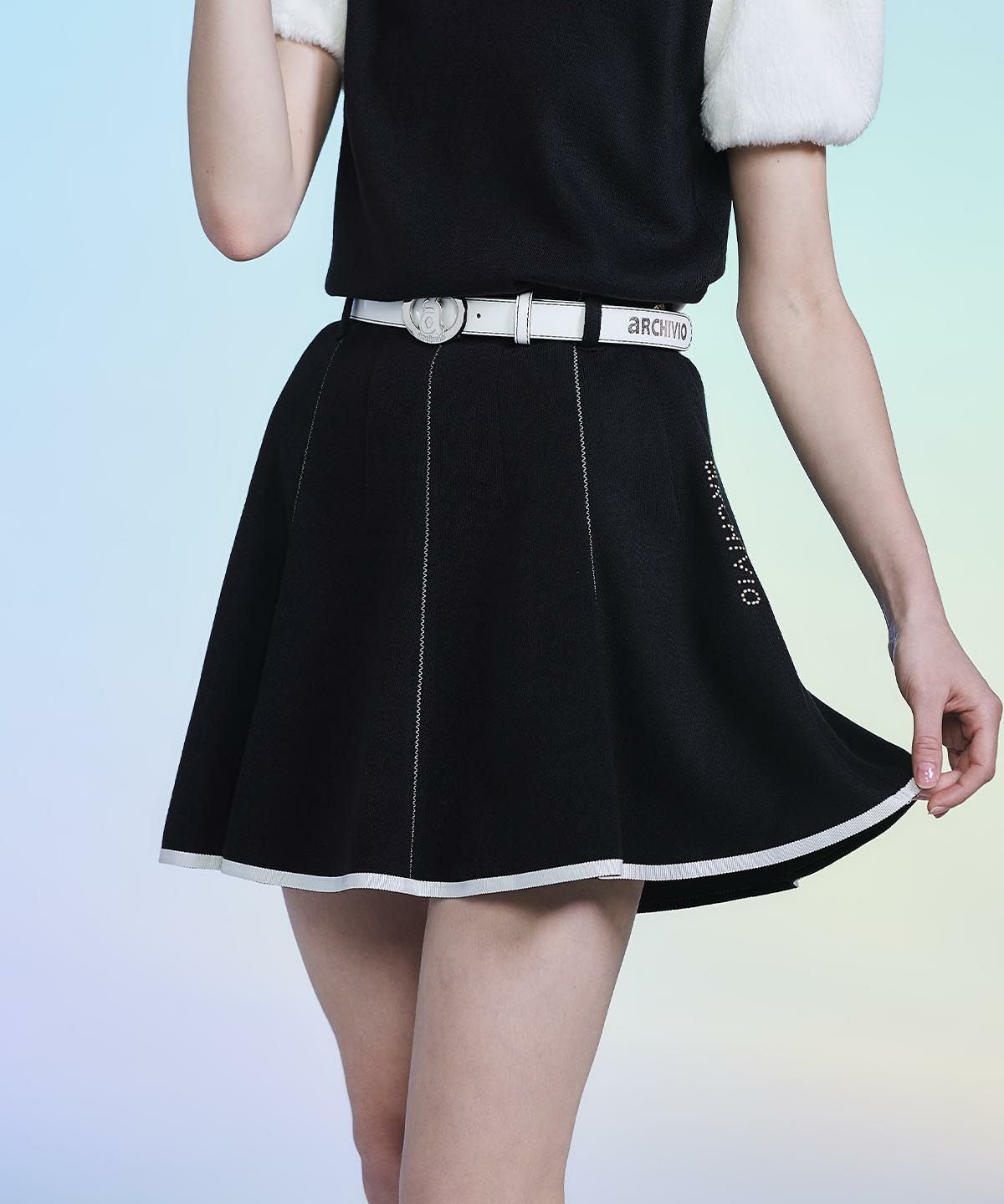 UV速乾ニットソーフレアスカート|アルチビオ - ゴルフウェアや婦人服通販