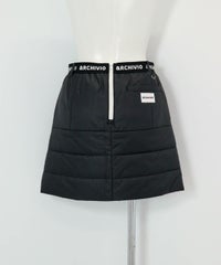 ウエストロゴ中綿撥水スカート後（ブラック）