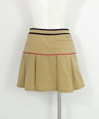 プリーツ切替撥水スカート(ベージュ)後ろ