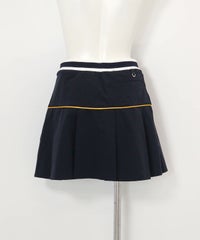 プリーツ切替撥水スカート(ネイビー)後ろ