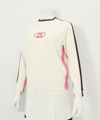 カラーライン配色ニット(ホワイト)斜め