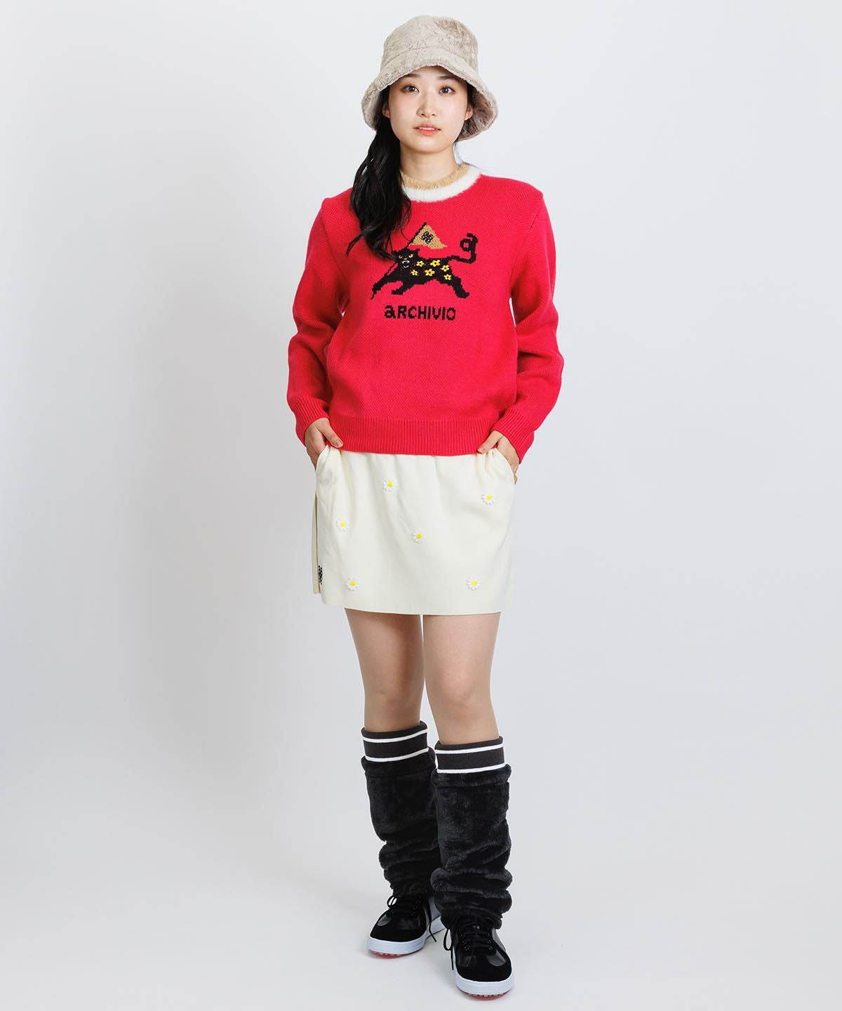 黒ヒョウジャガードニット|アルチビオ - ゴルフウェアや婦人服通販